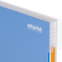 Бизнес-тетрадь 140л,кл,А4,SPIRAL BOOK Синий,евроспир,обл.пласт,раздел.84101