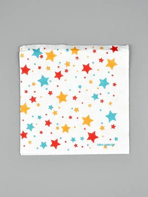 Салфетки бумажные однослойные «Звезды», 24×24 см, 50 шт. Салфетки бумажные однослойные «Звезды», 24×24 см, 50 шт.