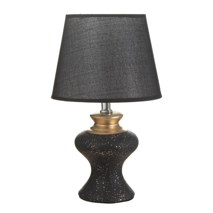 Настольная лампа Настольная лампа "Алейна" E14 40Вт черный-золото 23х23х35 см RISALUX