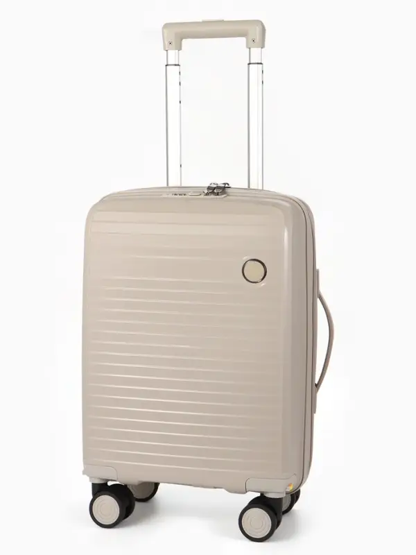 Чемодан на съёмных колёсах, 18", кодовый замок, 33&times;16&times;49 см, светло-бежевый
