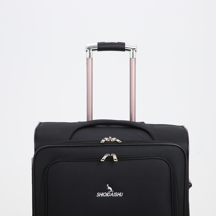 Чемодан большой 95 л (L), отдел на молнии, с расширением, кодовый замок, 3 колеса, 2 наружных кармана, цвет чёрный Чемодан большой 95 л (L), отдел на молнии, с расширением, кодовый замок, 3 колеса, 2 наружных кармана, цвет чёрный