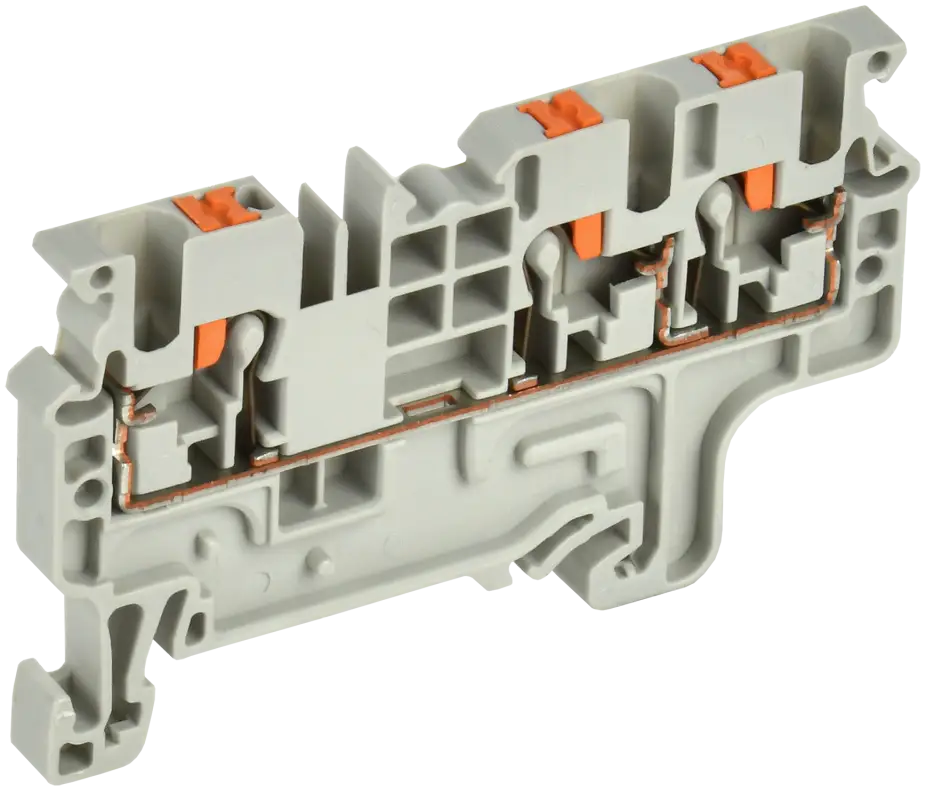 ARMAFIX Клемма пружинная Push-in CP-MC 3 вывода 2,5мм2 серая IEK