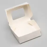 Контейнер на вынос, с окном, белый, 10×8×3.5 см