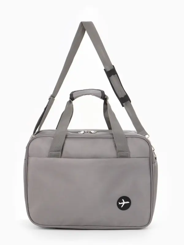 Сумка дор РК Полет, 30*20*40, отд на молнии, н/карман, дл ремень, серый