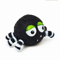 Игрушка пищащая "Паук" для собак, 15 см, черная