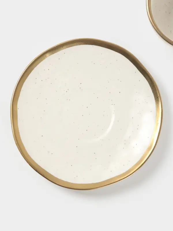 Чайная пара Magistro Poursephona, чашка 250 мл, блюдце d=16 см, фарфор, белая