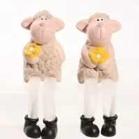 Фигурка с висячими ножками &laquo;Бараш с цветочком&raquo; 5.5&times;4.5&times;8 см, МИКС