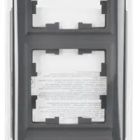 BRITE Рамка 5 постов РУ-5-БрГ графит