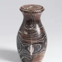 Ваза для сухоцветов &laquo;Милена&raquo;, 8&times;8&times;15 см, дерево джати, тёмно-коричневая