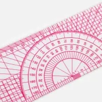 Линейка для квилтинга и пэчворка, 5&times;30.5&times;0.1 см, розовая