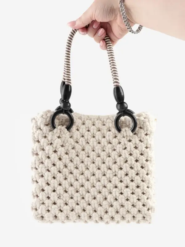 Ручки для сумки, 2 шт., вощёный шнур, 46&plusmn;1&times;4.5 см, чёрные