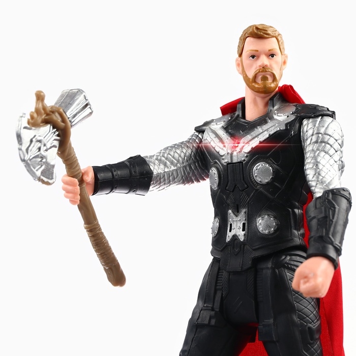 Фигурка MARVEL «Мстители. Тор с короткими волосами», коллекционная, с оружием, световые эффекты Фигурка MARVEL «Мстители. Тор с короткими волосами», коллекционная, с оружием, световые эффекты