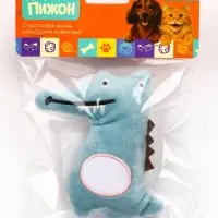 Игрушка для кошек, &laquo;Крокодил&raquo;, с кошачьей мятой, 10 см, зелёная