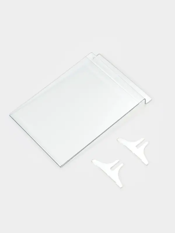 Ценникодержатель в эконом-панель, откидной, 10&times;13.5 см, прозрачный