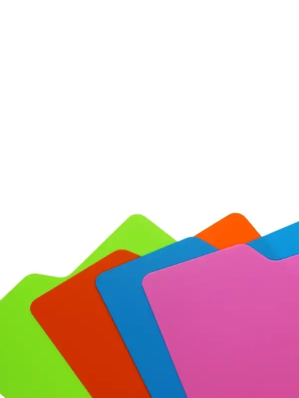 Набор разделителей листов 240&times;100 мм (для формата А4) Office-2000, 12 листов без индексации, 4 цвета, пластиковые