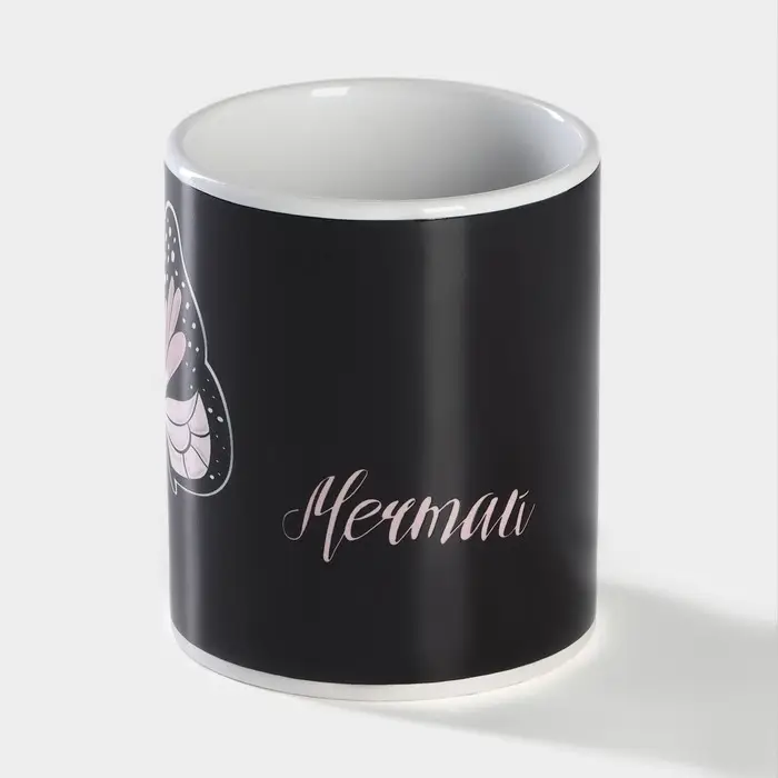 Кружка - хамелеон Доляна &laquo;Мечтай&raquo;, 350 мл, керамика, бежевая