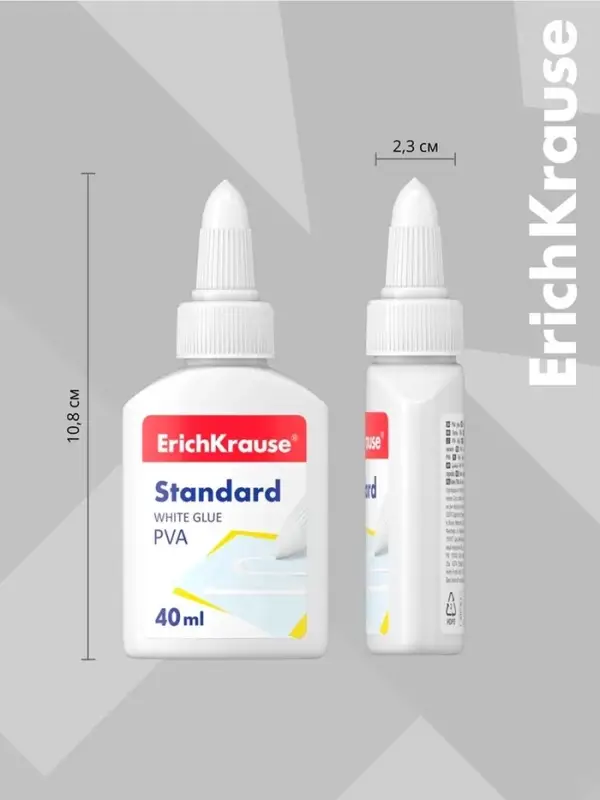 Клей ПВА ErichKrause Standard, 40 мл