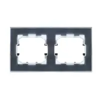 BRITE Рамка 2 поста IP44 РУ-2-БрС-44 сталь