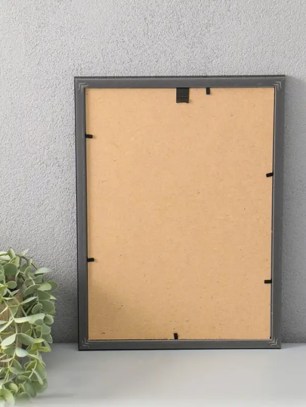 Фоторамка для фото 21х29,7 см (А4) "Oframe", пластик, чёрный, (пластик экран)