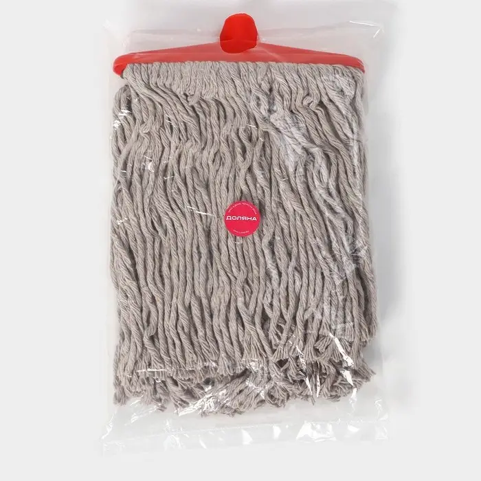 Насадка для швабры верёвочная Доляна, удлинённая насадка 21 см, хлопок, 31&times;21&times;4 см, МИКС