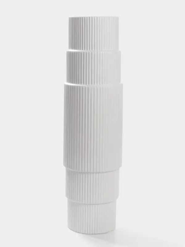 Ваза для цветов напольная &laquo;Идальго&raquo;, 58&times;13 см, керамика, белая