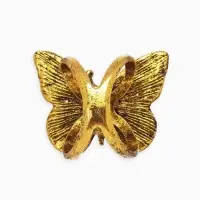 Кольцо для платка "Бабочка", цвет белый в чернёном золоте Кольцо для платка "Бабочка", цвет белый в чернёном золоте