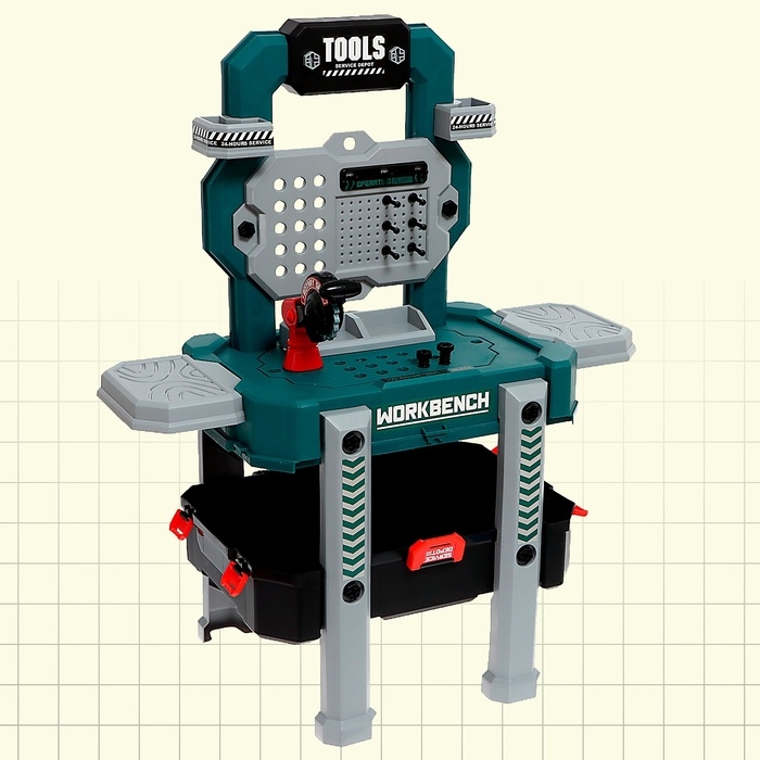 Игровой модуль 2 в 1 «Верстак», 78 элементов Игровой модуль 2 в 1 «Верстак», 78 элементов