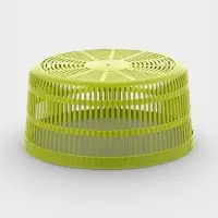 Центрифуга для сушки зелени Доляна Fresh cook, 3.7 л, пластик, белая, зелёная