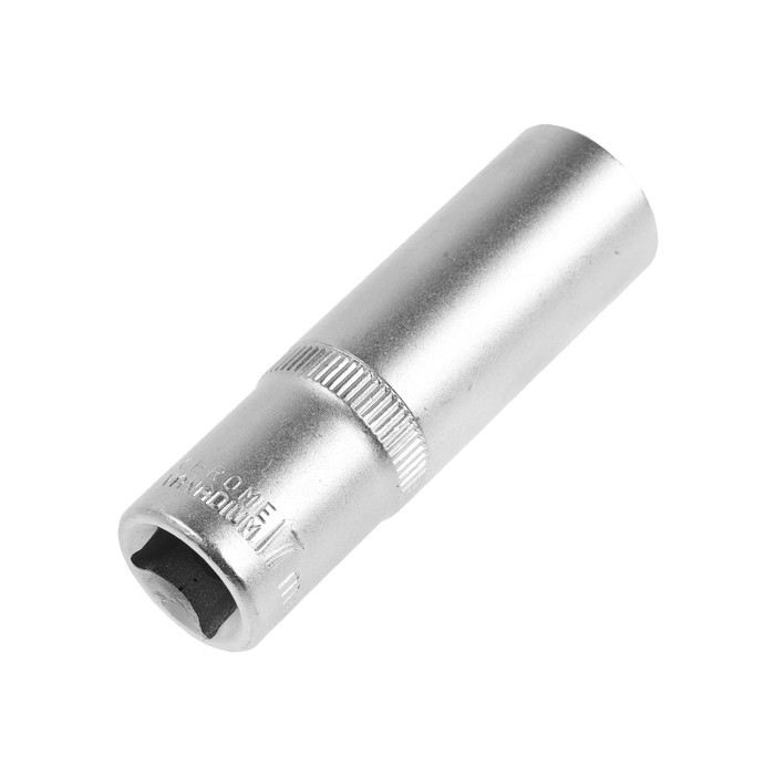 Головка торцевая шестигранная удлиненная ТУНДРА, под квадрат 1/2 Головка торцевая шестигранная удлиненная ТУНДРА, под квадрат 1/2", 17 мм, CrV