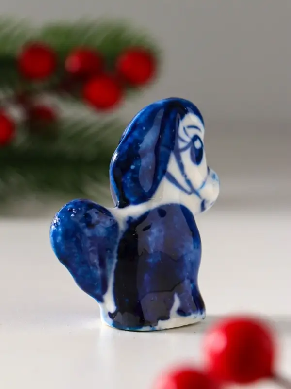 Сувенир  Сувенир "Конь Огонь",5х5 см, гжель