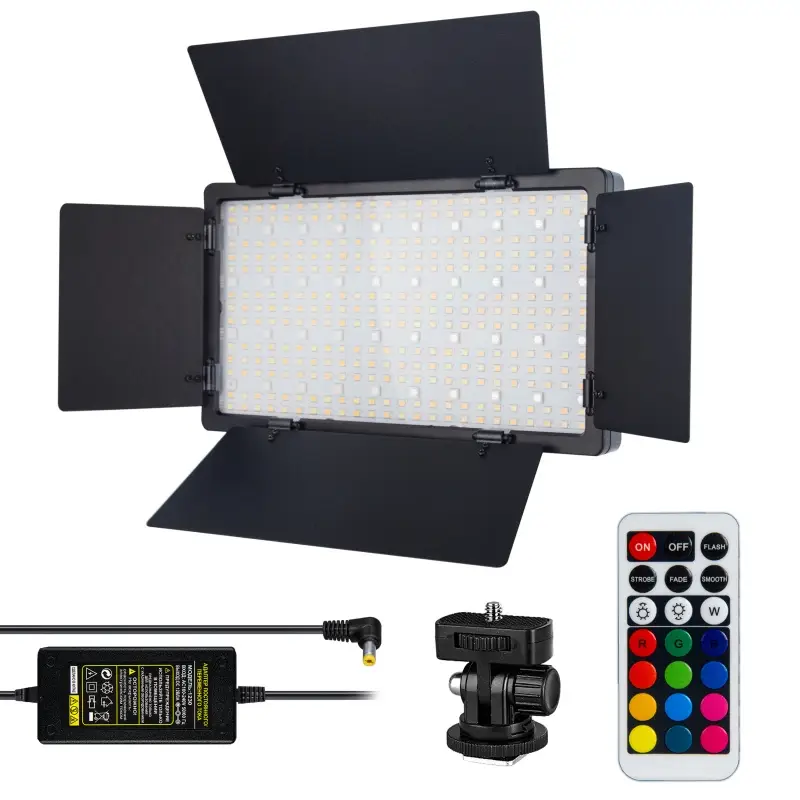Светодиодная панель со шторками для фотосъемки LED-600 RGB JBH