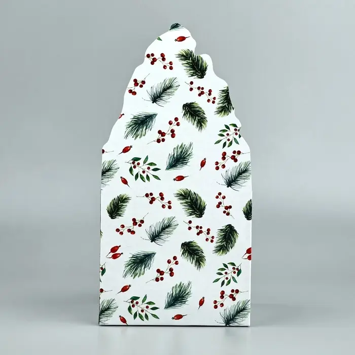 Коробка новогодняя для мини-букетов &laquo;С Новым годом&raquo;, 12&times;17&times;10 см