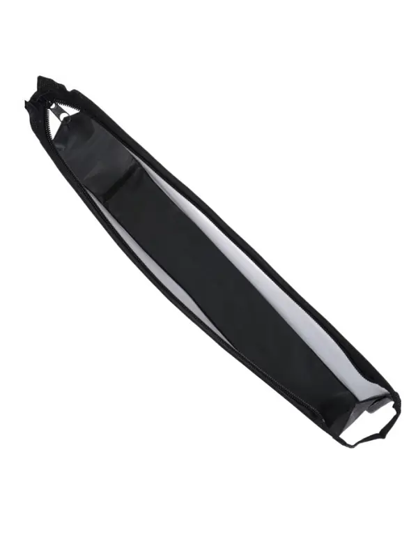 Папка пластиковая А4, молния сверху, Офис, прозрачная / черная, рифленая (330х230х55мм)