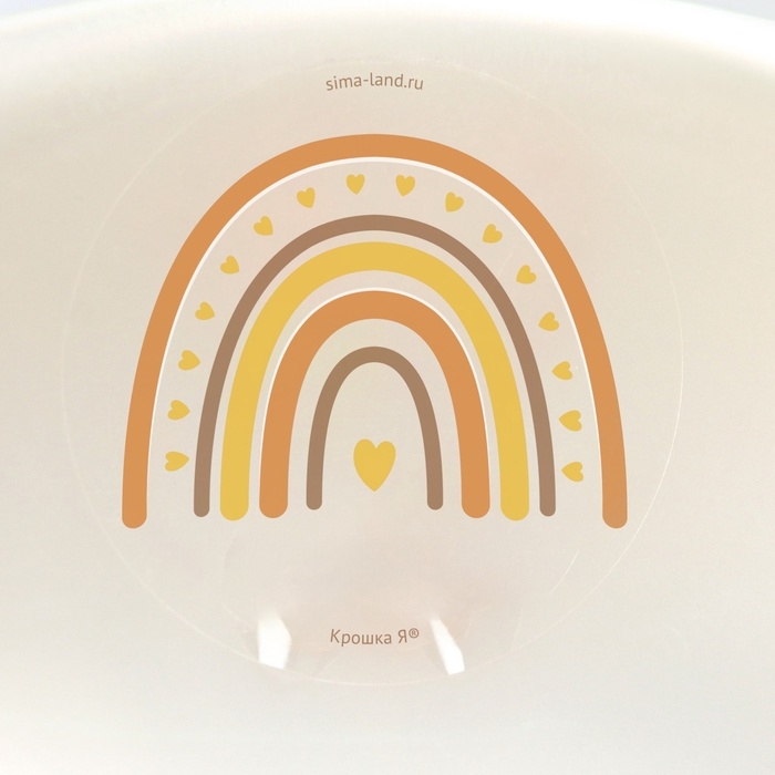 Накладка на унитаз детская Крошка Я Накладка на унитаз детская Крошка Я "Радуга", белый