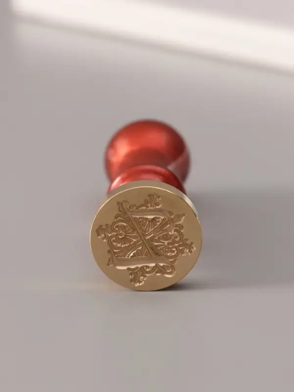 Печать для сургуча с пластиковой ручкой &laquo;Буква Z на вензеле&raquo;, 2.5&times;2.5&times;6.3 см