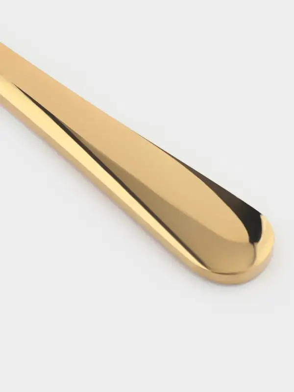 Ножи столовые Доляна &laquo;Голд&raquo;, длина 22 см, набор 6 шт., нержавеющая сталь, золотистые