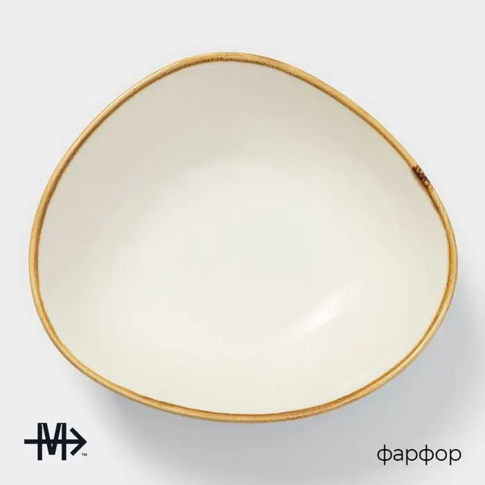 Салатник Magistro &laquo;Церера&raquo;, 440 мл, 15.5&times;13.4 см, фарфор, голубой