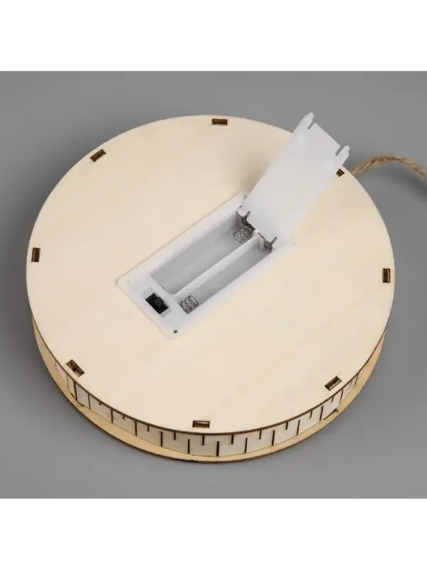 Подвеска световая &laquo;Дед Мороз и Снегурочка&raquo;, 15&times;3 см, 6 LED, от батареек АААx2, свечение тёплое белое