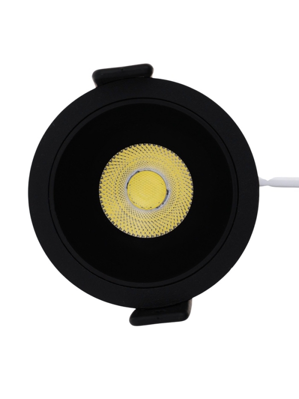 Светильник светодиодный встраиваемый, 6Вт, 6500К, с драйвером, D65, черный
