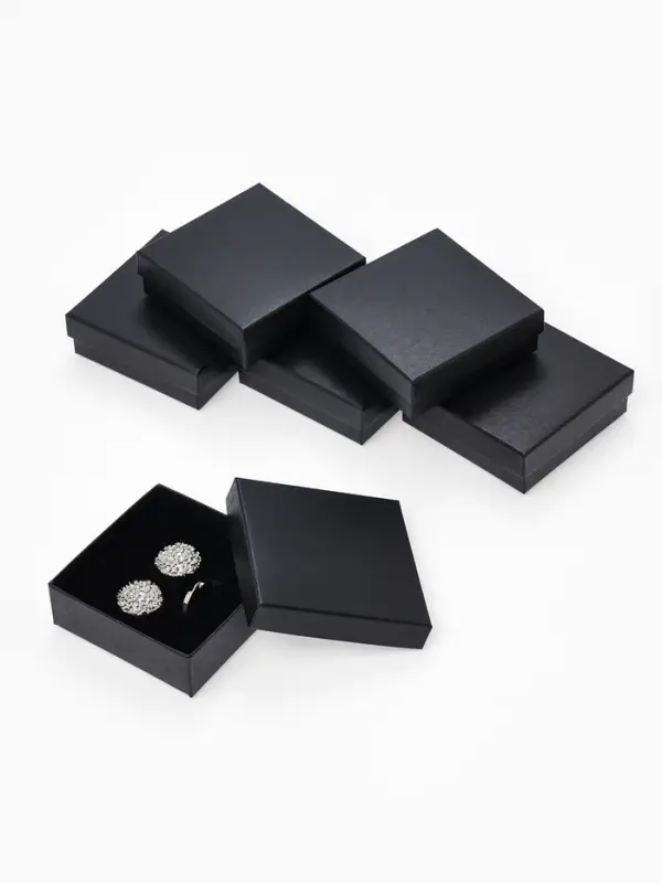 Коробочка подарочная под набор &laquo;Минимал&raquo;, 9&times;9 см, (полезная часть 8.5&times;8.5 см), чёрная