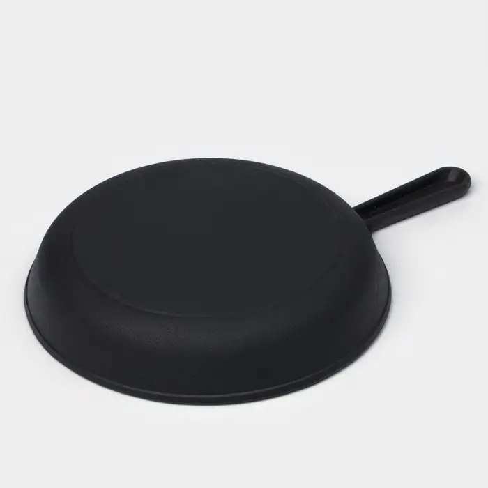 Сковорода литая Magma, d=24 см, h=4 см, чугунная ручка, индукция, чугун, чёрная