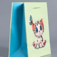 Пакет подарочный ламинированный "Маленький котенок" 18 х 22,3 х 10 см