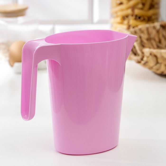 Кувшин для молока, 1 л, пластик, МИКС Кувшин для молока, 1 л, пластик, МИКС