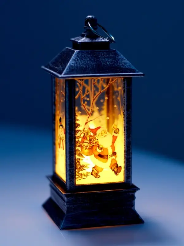 Набор светодиодных фигур, 3 шт, "Новогодние фонари", 13х5.5х5.5 см, от бат.3хAG13, Т/БЕЛЫЙ   1087120