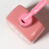 Гель лак для ногтей, однотонный, трехфазный, 10 мл, LED/UV, розовый (133)