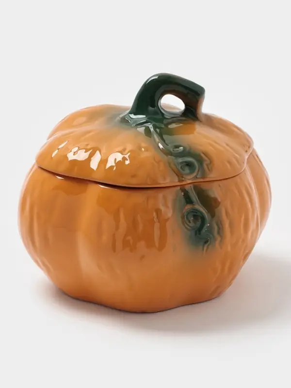 Горшок для запекания Борисовская керамика &laquo;Тыква&raquo;, 2.4 л, оранжевый