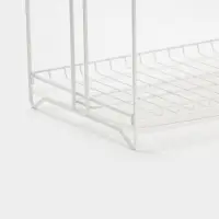 Сушилка для посуды универсальная, разборная, с поддоном, цвет белый 39,5*24*29,5см Сушилка для посуды универсальная, разборная, с поддоном, цвет белый 39,5*24*29,5см