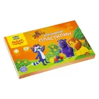 Пластилин &laquo;Мульти-пульти. Приключения Енота&raquo;, 18 цветов, 360 г, со стеком, картонная упаковка