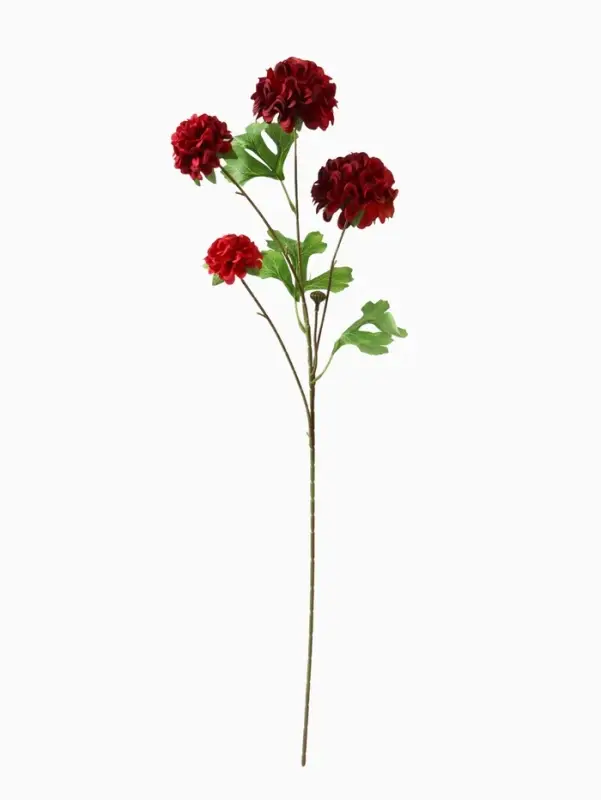 Цветы искусственные &laquo;Гортензия люкс кустовая&raquo;, h=64 см, красные