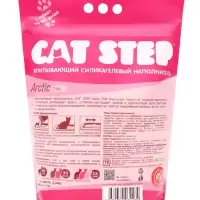 Наполнитель впитывающий силикагелевый CAT STEP Arctic Pink, 7,6 л